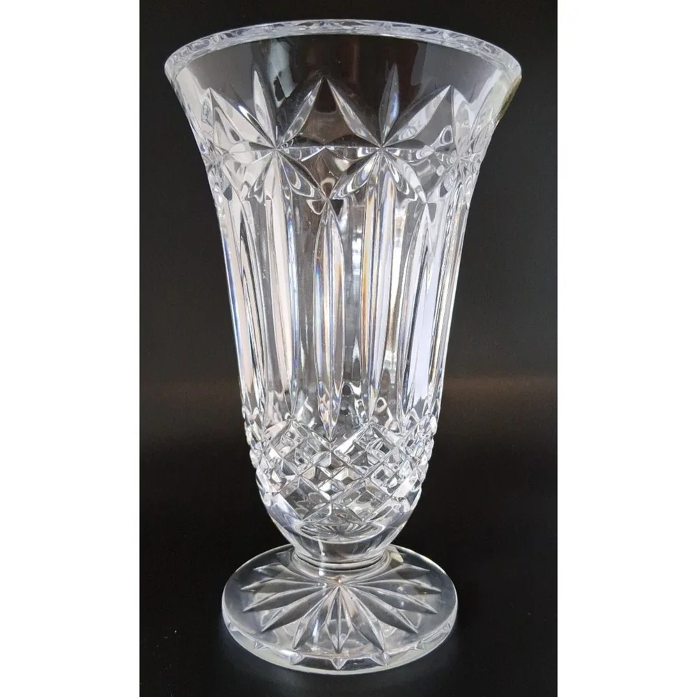 Vase with Pedestal Waterford Week Balmoral Lead Crystal 8.5
